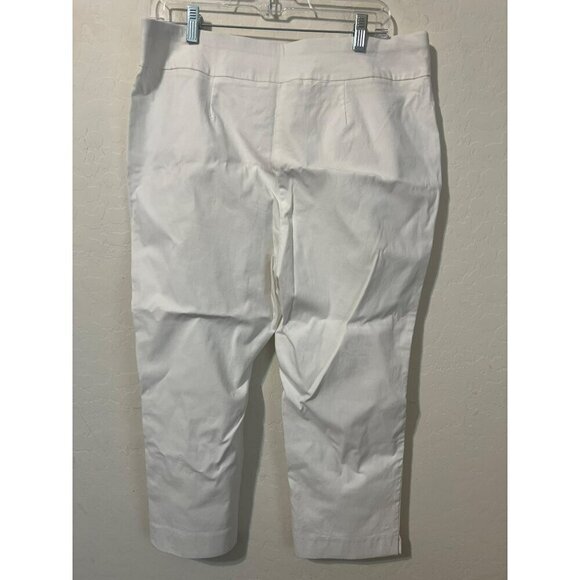 Chico's Sz 2.5 (US L 14) So Slimming White Pants Excellent Condition Beachy Midw - Picture 4 of 9